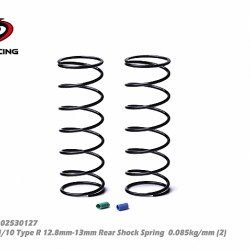 1/10 Type R Rear Shock Spring 0.085kg/mm Blue+Green (2) 1/10 Type R Rear Shock Spring 0.085kg/mm Blue+Green (2)
