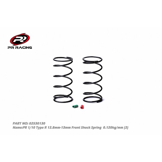 1/10 Front Shock Spring Red+Green  (2pcs)0.120kg/mm For Type R