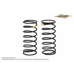 1/10 Front/rear Shock Spring (yellow) (2pcs)0.075kg/mm