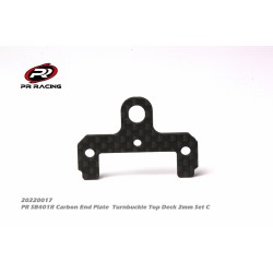 PR SB401R Carbon End Plate  Turnbuckle Top Deck 2mm Set C (2)