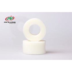 PR 1/10 2.2" Rear Truggy Foam Tire Inserts (soft) white 99mm (2)