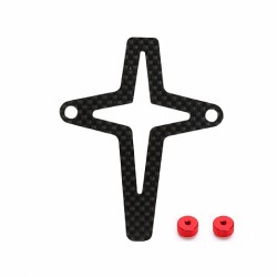 Carbon Fiber Battery Retaining Plate only ( Short Battery size )  Carbon Fiber Battery Retaining Plate only ( Short Battery size )