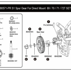 PR S1 Direct Mount Slipper Eliminator, incls 69/70/71/72T SET (1)