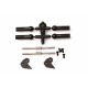 Carbon Fibre Pro Steering Plates and Screws-D +50mm Turnbuckles, Carpet