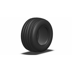 ST Front Straight Line Tire, Soft/Silver, 1pr