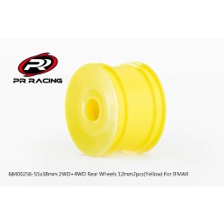55x38mm 2WD+4WD Rear Wheels 12mm*2pcs(Yellow)For IFMAR 55x38mm 2WD+4WD Rear Wheels 12mm*2pcs(Yellow)For IFMAR