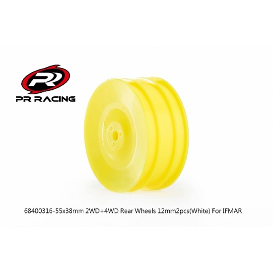 26x38mm 4WD Front Wheel 12mm*2pcs(Yellow), IFMAR(2.15") Bead