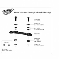 SB401 Ballraced Ackerman Plate