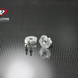 14mm* 5.2mm Clamping Wheel Hex Set *2pcs Silver 14mm* 5.2mm Clamping Wheel Hex Set *2pcs Silver