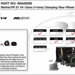S1V4 12mm (+1mm) Clamping Rear Wheel Hex (2) S1V4 12mm (+1mm) Clamping Rear Wheel Hex (2)