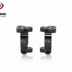 SB401 Caster Block 5 degree R/L CNC- 1pr Black SB401 Caster Block 5 degree R/L CNC- 1pr Black