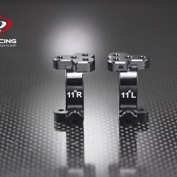 SB401 Caster Block 11 degree R/L CNC- 1pr Black SB401 Caster Block 11 degree R/L CNC- 1pr Black