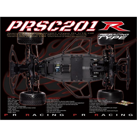 SC201 (Type R) 1/10 Off Road Electric 2WD Short Course Truck Team Kit (Gear Diff Version) (PRE-ORDER) SC201 (Type R) 1/10 Off Road Electric 2WD Short Course Truck Team Kit (Gear Diff Version) (PRE-ORDER)