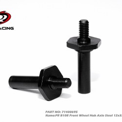 PRS1V4 Front Wheel Hub Axle 12x3.5mm+-1mm, Steel PRS1V4 Front Wheel Hub Axle 12x3.5mm+-1mm, Steel