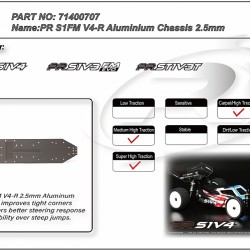 PR S1FM V4-R Aluminium Chassis 2.5mm