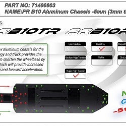 PR B10 Aluminum Chassis -5mm (3mm thick)