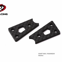 PRB10 front side panel reinforced plate carbon fiber 2.5mm 1.0g (2) PRB10 front side panel reinforced plate carbon fiber 2.5mm 1.0g (2)