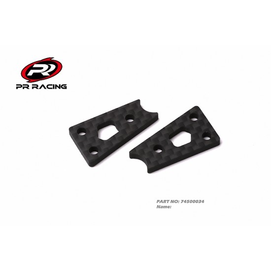 PRB10 front side panel reinforced plate carbon fiber 2.5mm 1.0g (2)