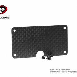 PRB10 ESC Weight carbon 1.5mm (1) PRB10 ESC Weight carbon 1.5mm (1)