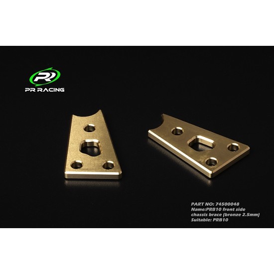 PRB10 front side chassis brace (bronze 2.5mm) 5.7g (2)