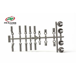 Gray Shock End & Spring Cup Set & Rod Ends