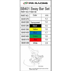 SB401x-x Large Sway Bar Set(8pcs) (1.4-2.0mm)