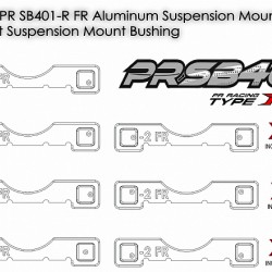 PR SB401-R FR Suspension Mount-2mm PR SB401-R FR Suspension Mount-2mm