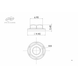 M4 Nut (Thin 3.5mm) (4)