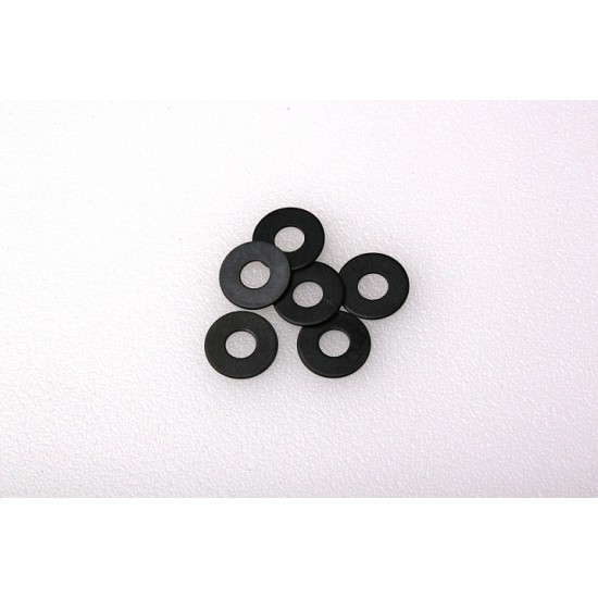 Shim - 3 x8 x0.5mm (6pcs) BLACK