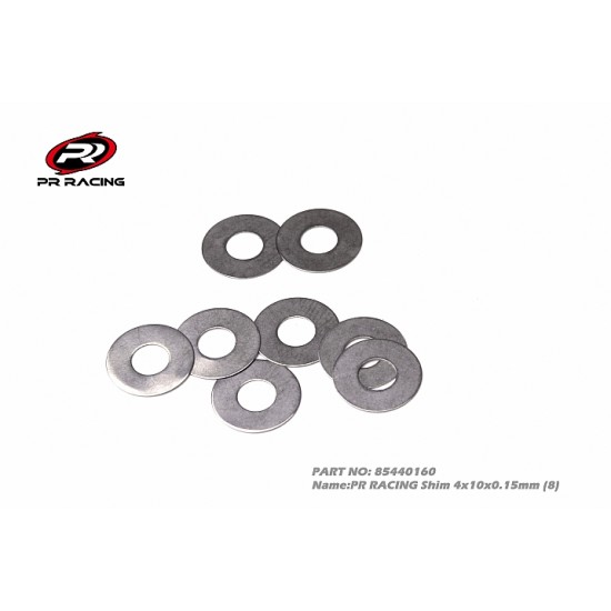 Shim -4 x10 x0.15mm (8pcs)