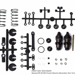 PR B10R Front Shock Absorber Set 12.8mm/31.5mm 0.8p (2)
