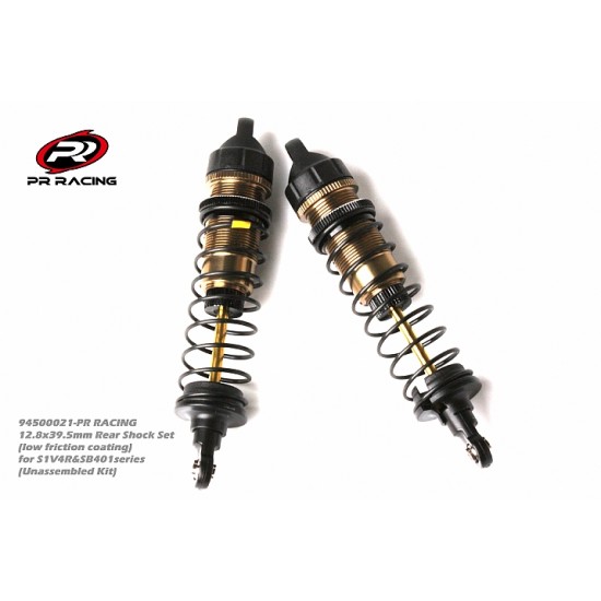 Rear Shock Set (low friction coating), 12.8mm bore for S1V4R & SB401 series