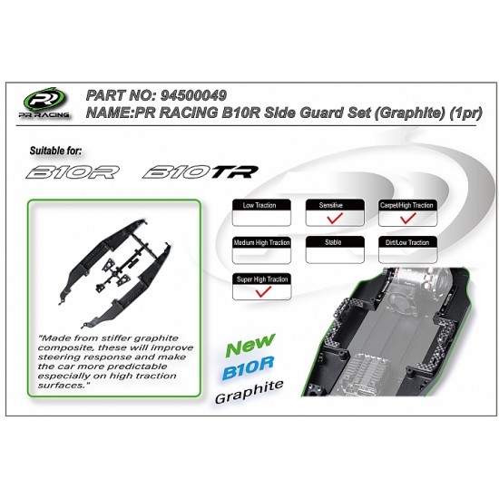 B10R Side Guard Set (Graphite) (1pr)
