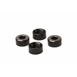 Lower Shock Seal Cap+0.5mm- Black V4  (4) Lower Shock Seal Cap+0.5mm- Black V4  (4)