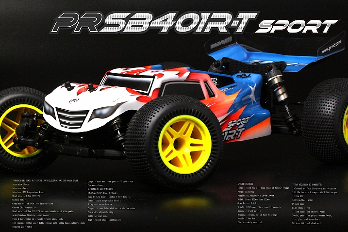 PR SB401R-T SPORT 1/10 Electric 4WD Off-Road Stadium Truck / Truggy,  PRR77500406 by PR Racing