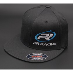PR Racing FlexFit FlatBill, Light Blue Logo, Lg/X-Lg PR Racing FlexFit FlatBill, Light Blue Logo, Lg/X-Lg