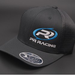 PR Racing FlexFit 110 Trucker Snapback, Light Blue Logo PR Racing FlexFit 110 Trucker Snapback, Light Blue Logo